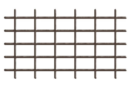 Mriezka, 145x72,5 cm, 4/4,7 mm, hnedá, záhradnícka