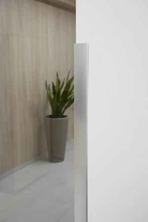Lišta Strend Pro CS147, Alu 1500x40x0,8 mm, strieborná matná, 0,8 mm, rohová
