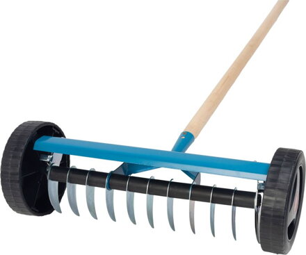 Hrable na trávnik Strend Pro R152W, 11 zubé, prevzdušňovacie na burinu, s kolieskami, s násadou Hrable na trávnik Strend Pro R152W, 11 zubé, prevzdušňovacie na burinu, s kolieskami, s násadou