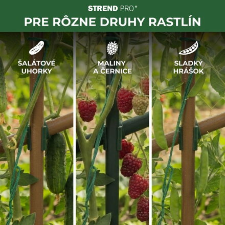 Spojka Strend Pro, plast, konektor na oporné tyče, 16 mm, bal. 10 ks