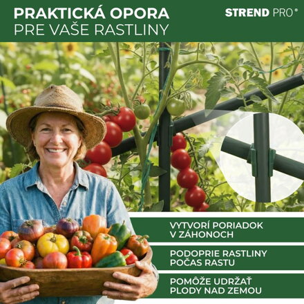 Spojka Strend Pro, plast, konektor na oporné tyče, 16 mm, bal. 10 ks