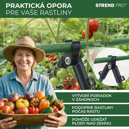 Spojka Strend Pro, plast, konektor A na oporné tyče, 8 mm, bal. 4 ks