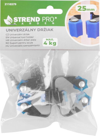Držiak Strend Pro, na záhradné náradie, set, 25 mm Držiak Strend Pro, na záhradné náradie, set, 25 mm