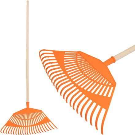Hrable na lístie Strend Pro R144, plastové, 23 zubé, plastové, 125 cm násada Hrable na lístie Strend Pro R144, plastové, 23 zubé, plastové, 125 cm násada