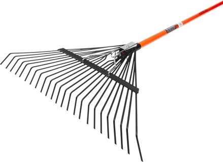 Hrable na lístie Strend Pro, 24 zubé, 58 cm, vejárové, sklolaminátová násada 120 cm