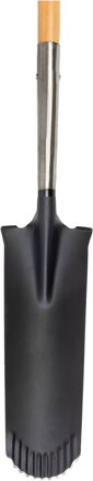 Rýľ Strend Pro Premium RedShark, úzky, drenážny, s drevenou násadou D 1280 mm
