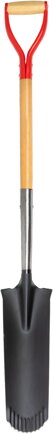 Rýľ Strend Pro Premium RedShark, úzky, drenážny, s drevenou násadou D 1280 mm