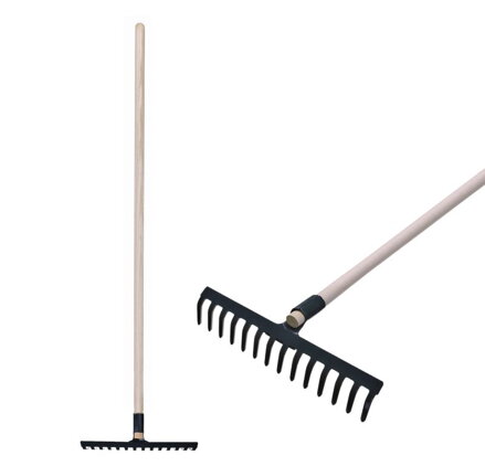 Hrable R105, 14 zubé, záhradné s násadou 160 cm