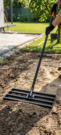 Vyrovnávač trávnika Strend Pro Garden, 60x40x150 cm, hrable, nivelačné