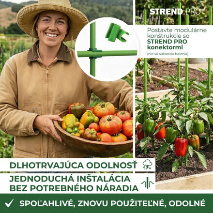 Tyc CountryYard S295, 210 cm, 9.5 mm, zelená, sklolaminát