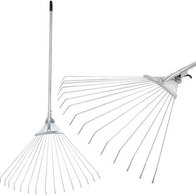 Hrable R116-85, 15 lamelové, na lístie, 850 g, s násadou
