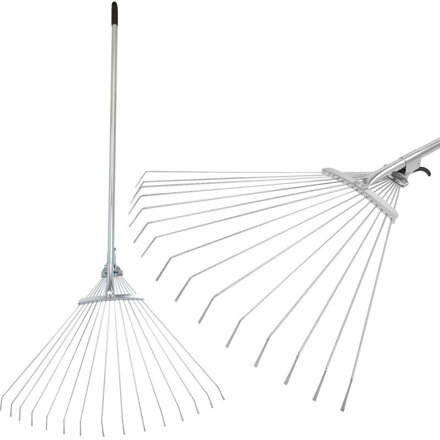Hrable R116-85, 15 lamelové, na lístie, 850 g, s násadou