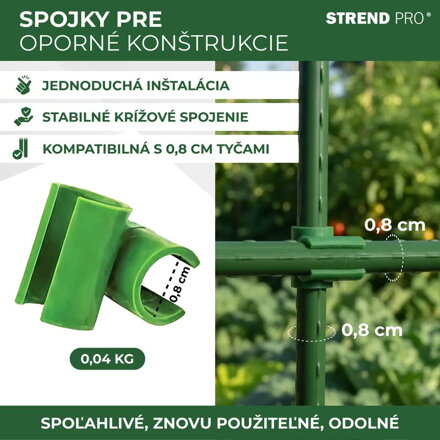 Spojka SC08, 8 mm, plast, bal. 30 ks