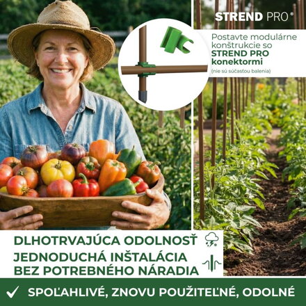 Tyc Garden 20/1800 mm, oceľ/plast, hnedá