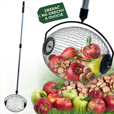 Zberac Strend Pro OD-50206, na ovocie, s ALU násadou teleskop 71-110cm