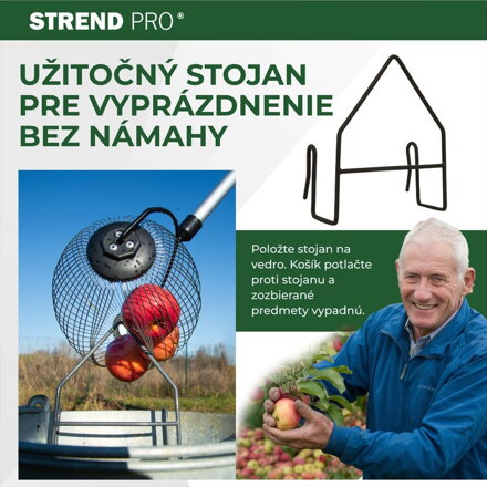 Zberac Strend Pro OD-50206, na ovocie, s ALU násadou teleskop 71-110cm
