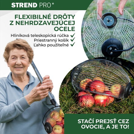 Zberac Strend Pro OD-50206, na ovocie, s ALU násadou teleskop 71-110cm