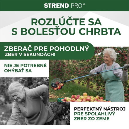 Zberac Strend Pro OD-50206, na ovocie, s ALU násadou teleskop 71-110cm