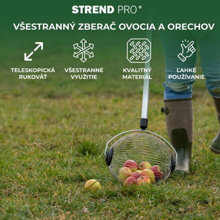 Zberac Strend Pro OD-50206, na ovocie, s ALU násadou teleskop 71-110cm