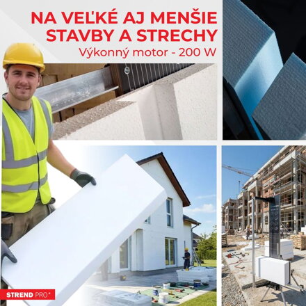 Rezačka Strend Pro SDDR-140, 30 - 140 cm, rezný uhol max 90° na polystyrén, 200 W, elektrická, stojanová