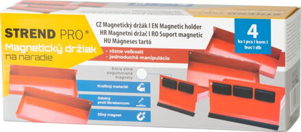 Držiak Strend Pro, na náradie, polica, magnetický, sada 4 ks