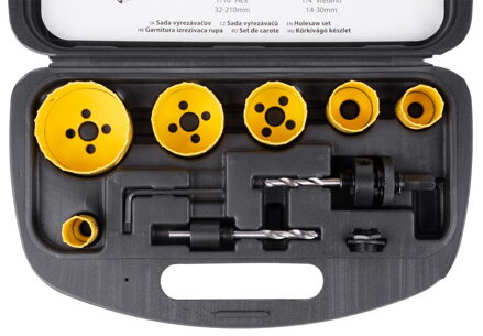 Sada vyrezávačov STREND PRO BHS 9055, Bi-METAL, 9 dielna, na diery, TCT