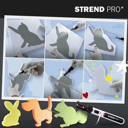 Pero Strend Pro, rezač na polystyrén, 2000mAh, USB nabíjanie, s príslušenstvom