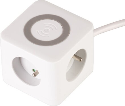 Kábel Strend Pro, predlžovací, tvar kocka, USB-C + A, bezdrôtové nabíjanie, 1,4 m, Wireless Kábel Strend Pro, predlžovací, tvar kocka, USB-C + A, bezdrôtové nabíjanie, 1,4 m, Wireless