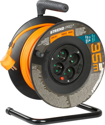 Kabel DG-4ZR-FB04 35 m, predlžovací na bubne