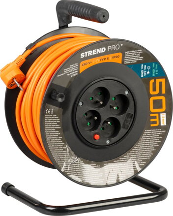 Kabel DG-4ZR-FB04 50 m, predlžovací na bubne