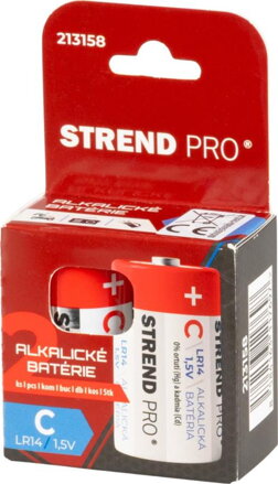 Batéria Strend Pro, alkalické, C (LR14), 1,5V, bal. 2 ks