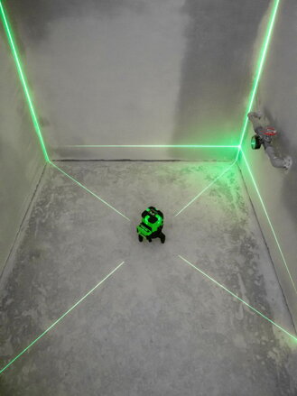 Laser STREND PRO HP-NT411G, 4V+1H, zelený