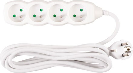 Kabel DG-F804B 03,00 m, 4 zásuvky