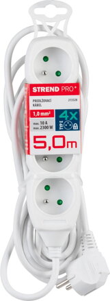 Kabel DG-F804B 05,00 m, 4 zásuvky