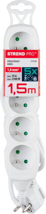 Kabel DG-F805B 01,50 m, 5 zásuviek
