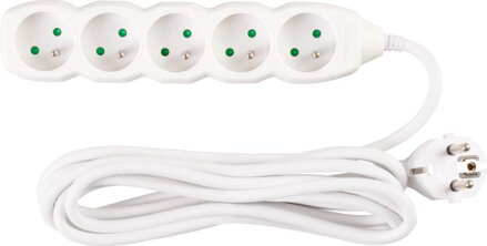 Kabel DG-F805B 03,00 m, 5 zásuviek