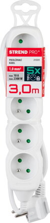 Kabel DG-F805B 03,00 m, 5 zásuviek