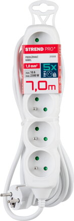 Kabel DG-F805B 07,00 m, 5 zásuviek