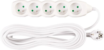Kabel DG-F805B 10,00 m, 5 zásuviek