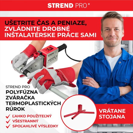 Zvaracka Strend Pro PPR 63B, 1500W, 20-63 mm, na rúrky, 14 dielna