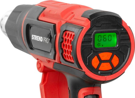 Pištoľ Strend Pro HG203, 2000W, LCD display, teplovzdušná, s kufríkom