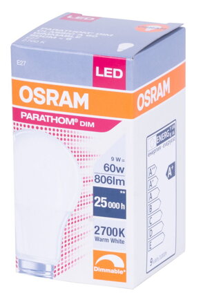 Ziarovka OSRAM® LED PARATHOM DIM CLASSIC A E27 FR 827 9W 2700K, e462571