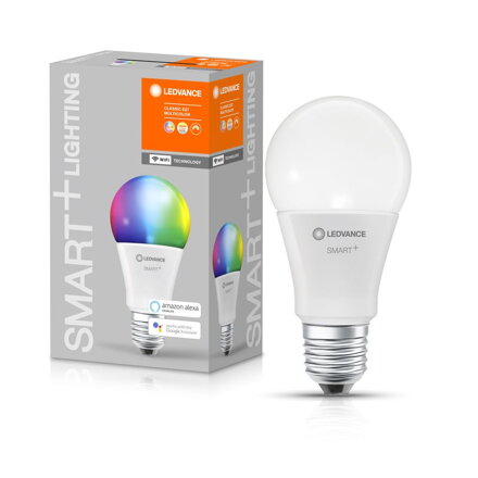 Ziarovka LEDVANCE® SMART+ WIFI 060 (ean5396) dim - stmievateľná, mení farby, 9W, E27, CLASSIC A