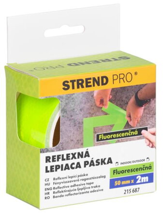 Páska Strend Pro, reflexná, samolepiaca, zelená, 50 mm x 2 m
