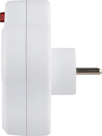Zásuvka Strend Pro, rozbočovacia, rozdvojka, biela, 2x 16 A, USB A+C, vypínač