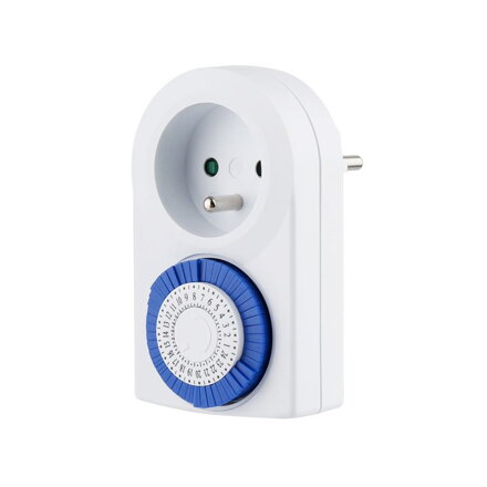 Časovač Strend Pro, mechanická spínacia zásuvka, 220-240 V, max. 3500 W