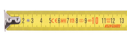 Meter GIANT CR-G44, 5 m, 25 mm, Chrome/Nylon, Class II, CE