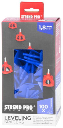 Medzerník Strend Pro Premium LS122, 1.8 mm, bal. 100 ks, modrý