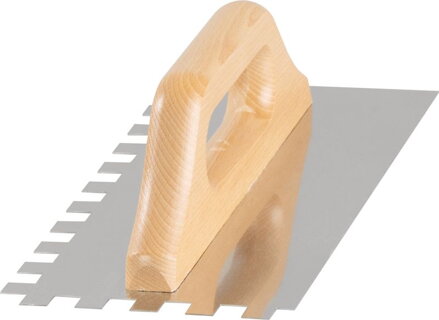 Hladítko Strend Pro Premium, s drev. rúčkou, 270x130 mm, 0,7 mm, e12mm, rovné, nerez