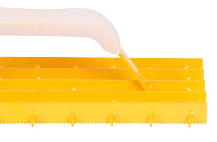 Skrabak Strend Pro PT-254, 290x150x22 mm, mrežový, zúbkatý
